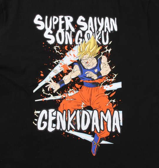 大きいサイズ メンズ DRAGONBALL Z 超サイヤ人孫悟空元気玉 半袖 Tシャツ ブラック 1278-0243-2 3L 4L 5L 6L