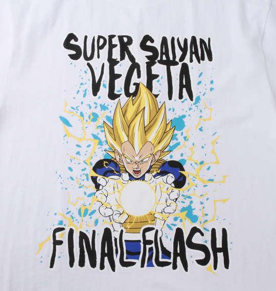 大きいサイズ メンズ DRAGONBALL Z 超サイヤ人ベジータファイナルフラッシュ 半袖 Tシャツ ホワイト 1278-0244-1 3L 4L 5L 6L