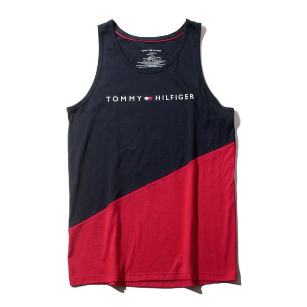 【WEB限定価格】レギュラーサイズ TOMMY HILFIGER トミーヒルフィガー 切替 タンクトップ メンズ USA直輸入 r09t3545