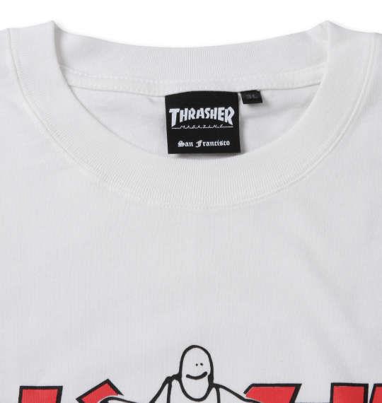 大きいサイズ メンズ THRASHER 半袖 Tシャツ ホワイト 1278-0610-1 3L 4L 5L 6L 8L