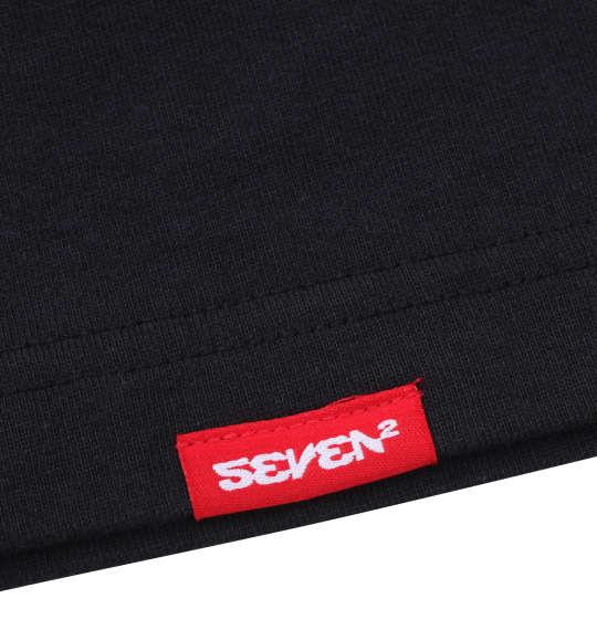 大きいサイズ メンズ SEVEN2 長袖 Tシャツ ブラック 1268-0301-2 3L 4L 5L 6L