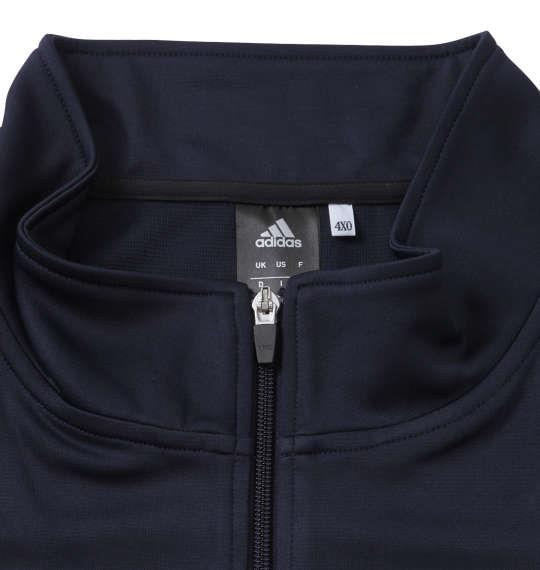 大きいサイズ メンズ adidas ウォームアップ ジャケット ネイビー 1276-0352-1 3XO 4XO 5XO 6XO 7XO 8XO