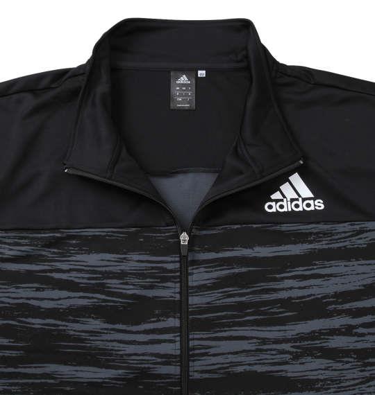 大きいサイズ メンズ adidas ウォームアップ ジャケット ブラック 1276-0352-2 3XO 4XO 5XO 6XO 7XO 8XO