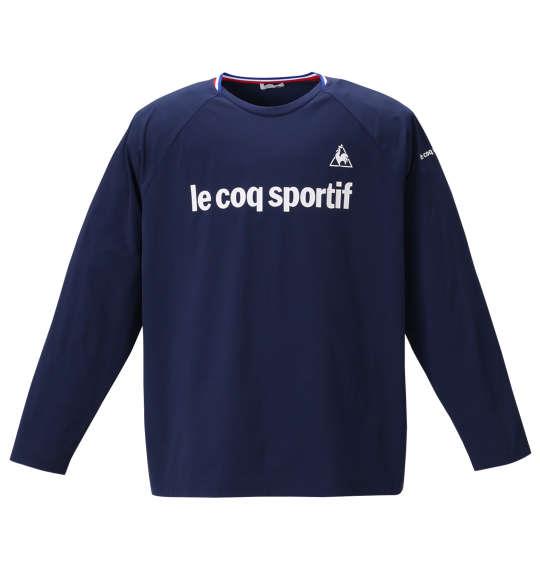 大きいサイズ メンズ LE COQ SPORTIF 長袖 Tシャツ ネイビー 1278-0310-1 2L 3L 4L 5L 6L