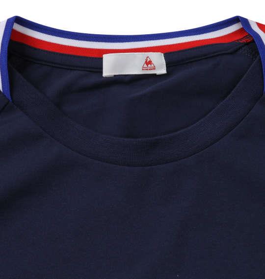 大きいサイズ メンズ LE COQ SPORTIF 長袖 Tシャツ ネイビー 1278-0310-1 2L 3L 4L 5L 6L