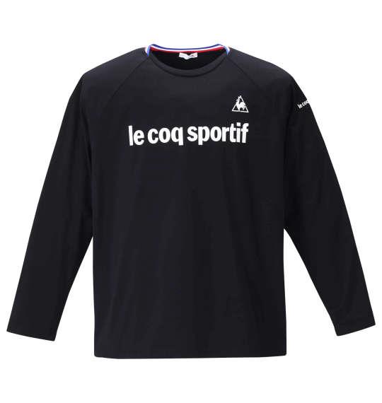 大きいサイズ メンズ LE COQ SPORTIF 長袖 Tシャツ ブラック 1278-0310-2 2L 3L 4L 5L 6L