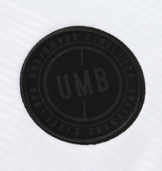 大きいサイズ メンズ UMBRO URA シャドー ツイル 長袖 プラクティス Tシャツ ホワイト 1278-0350-1 2L 3L 4L 5L 6L