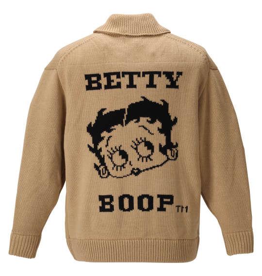 大きいサイズ メンズ BETTY BOOP 3G カウチン ニット ジャケット ベージュ 1278-0605-1 3L 4L 5L 6L