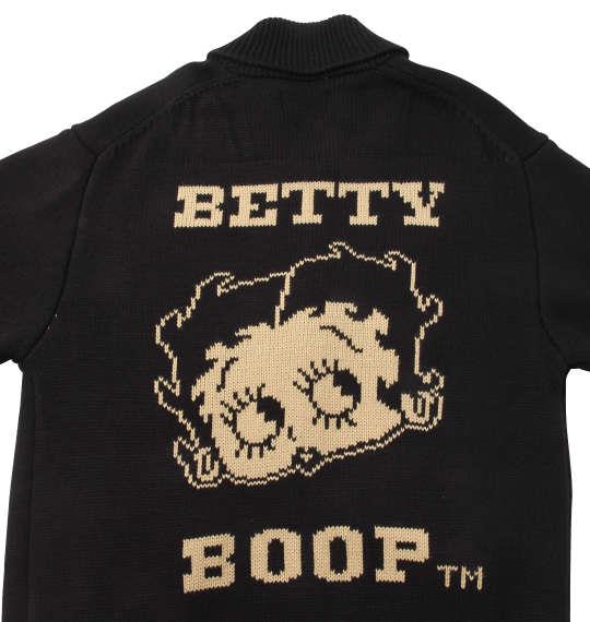 大きいサイズ メンズ BETTY BOOP 3G カウチン ニット ジャケット ブラック 1278-0605-2 3L 4L 5L 6L