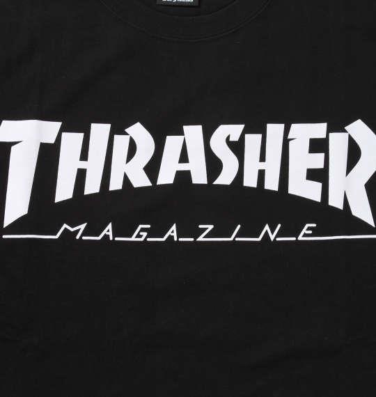 大きいサイズ メンズ THRASHER 長袖 Tシャツ ブラック 1278-0611-2 3L 4L 5L 6L 8L