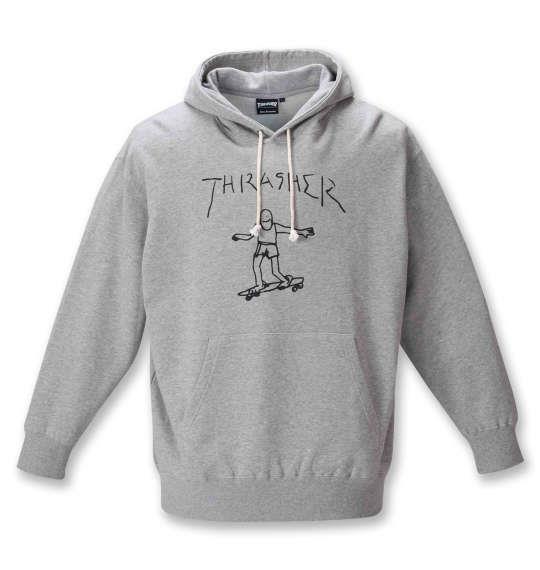 大きいサイズ メンズ THRASHER プル パーカー ヘザーグレー 1278-0612-1 3L 4L 5L 6L 8L