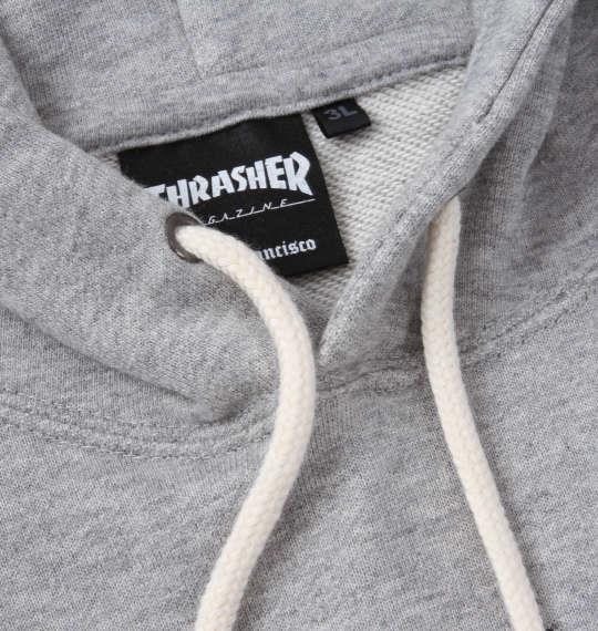 大きいサイズ メンズ THRASHER プル パーカー ヘザーグレー 1278-0612-1 3L 4L 5L 6L 8L