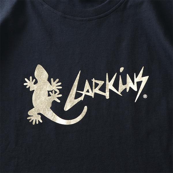 大きいサイズ メンズ LARKiNS ラーキンス 泊プリント ロング Tシャツ l0006-564