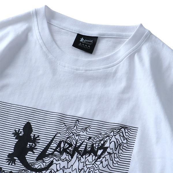 大きいサイズ メンズ LARKiNS ラーキンス BOXプリント ロング Tシャツ l0007-564