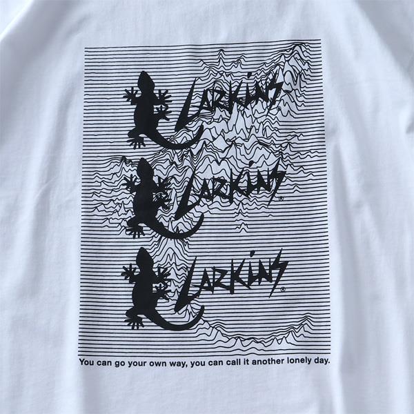 大きいサイズ メンズ LARKiNS ラーキンス BOXプリント ロング Tシャツ l0007-564