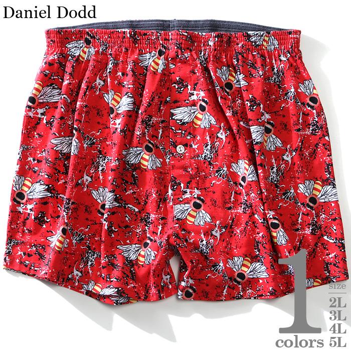 大きいサイズと大きい服のメンズ通販 ビッグエムワン 冬最終 大きいサイズ メンズ Daniel Dodd 前開き ハニービー柄 ニット トランクス 肌着 下着 秋冬新作 Azkt 9001 2l レッド系 メンズ