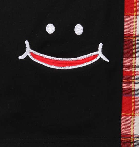 大きいサイズ メンズ UP!SMILE サイド切替 長袖 Tシャツ ブラック 1278-0380-2 3L 4L 5L 6L