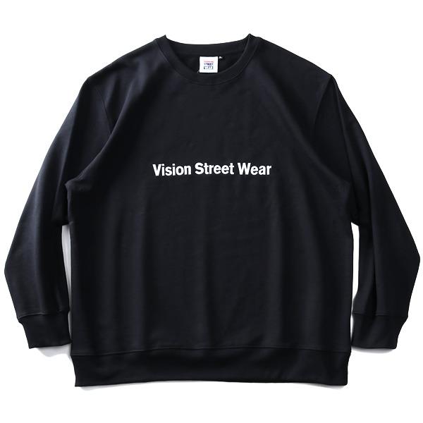 大きいサイズ メンズ VISION STREET WEAR バンダナ柄マグロゴ トレーナー 0905710