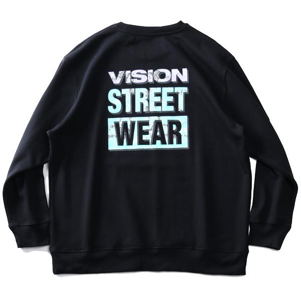 大きいサイズ メンズ VISION STREET WEAR バンダナ柄マグロゴ トレーナー 0905710