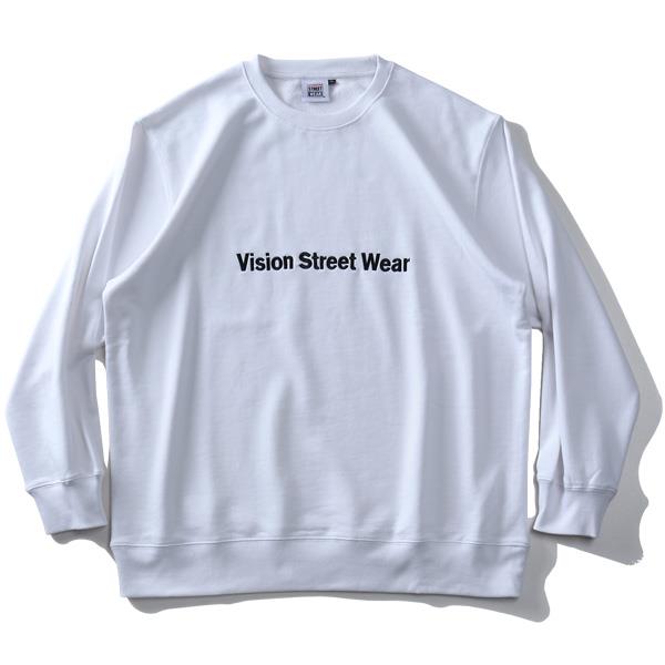 大きいサイズ メンズ VISION STREET WEAR バンダナ柄マグロゴ トレーナー 0905710