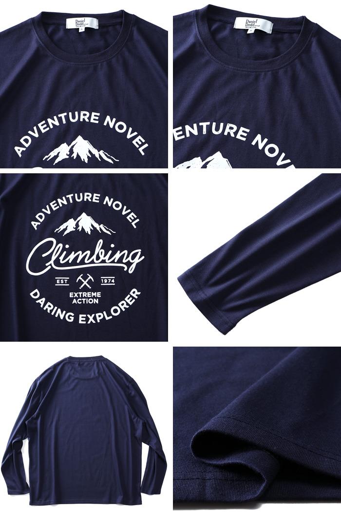 大きいサイズ メンズ DANIEL DODD プリント ロング Tシャツ CLIMBING 936-t200414