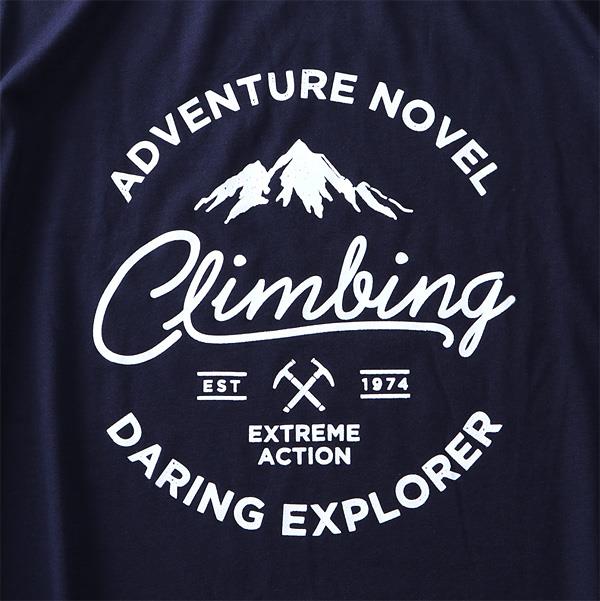 大きいサイズ メンズ DANIEL DODD プリント ロング Tシャツ CLIMBING 936-t200414