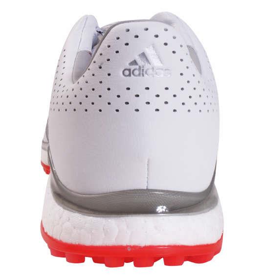 大きいサイズ メンズ adidas golf ゴルフシューズ ツアー360XT-SLボア2 ホワイト × シルバーメタリック × スカーレッド 1240-0301-1 30 31.5