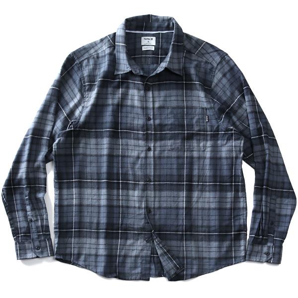 【WEB限定価格】大きいサイズ メンズ HURLEY ハーレー フランネル チェック柄 シャツ USA直輸入 cu1010