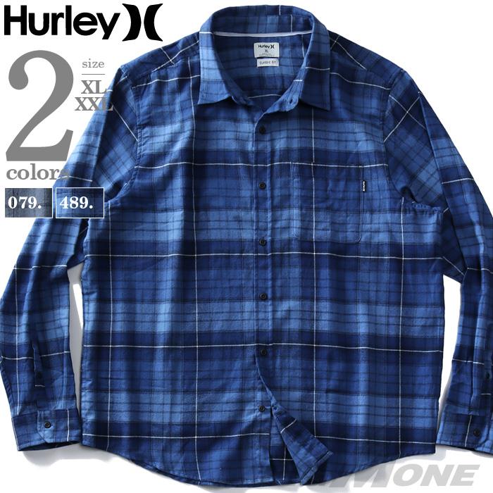 【WEB限定価格】大きいサイズ メンズ HURLEY ハーレー フランネル チェック柄 シャツ USA直輸入 cu1010