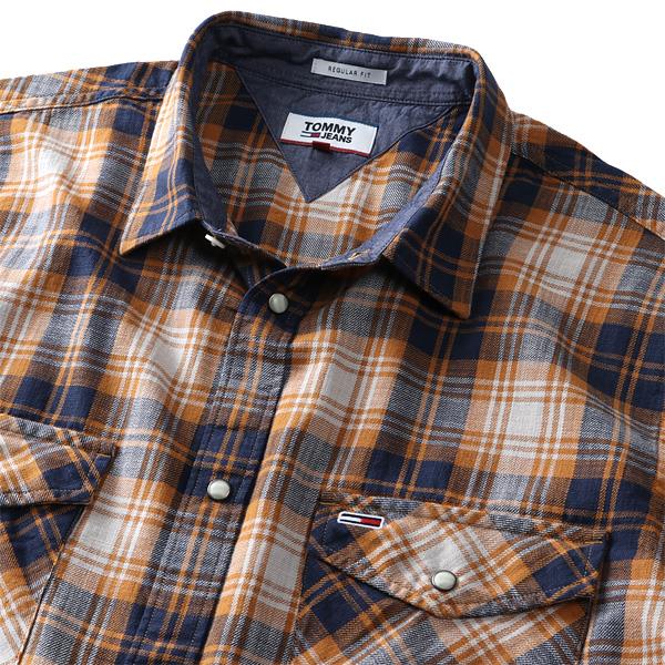 【WEB限定価格】大きいサイズ メンズ TOMMY JEANS トミージーンズ チェック柄 ウエスタン シャツ USA直輸入 dm0dm08396