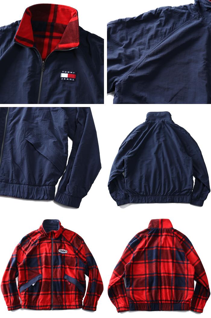 【WEB限定価格】大きいサイズ メンズ TOMMY JEANS トミージーンズ リバーシブル フルジップ ジャケット USA直輸入 dm0dm08425