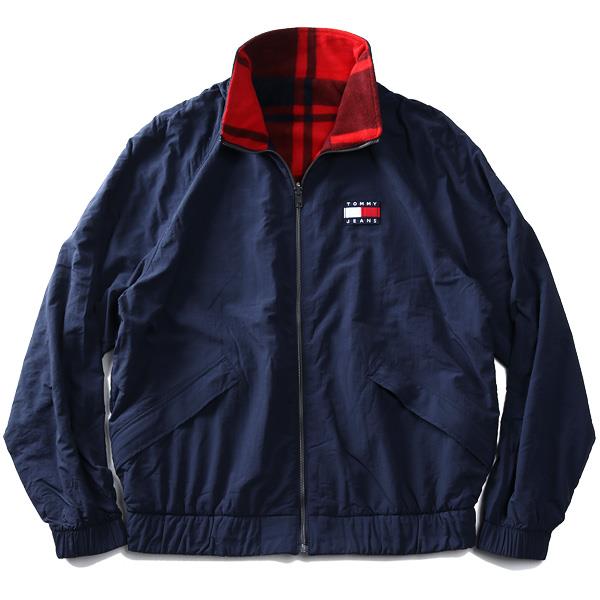 【WEB限定価格】大きいサイズ メンズ TOMMY JEANS トミージーンズ リバーシブル フルジップ ジャケット USA直輸入 dm0dm08425