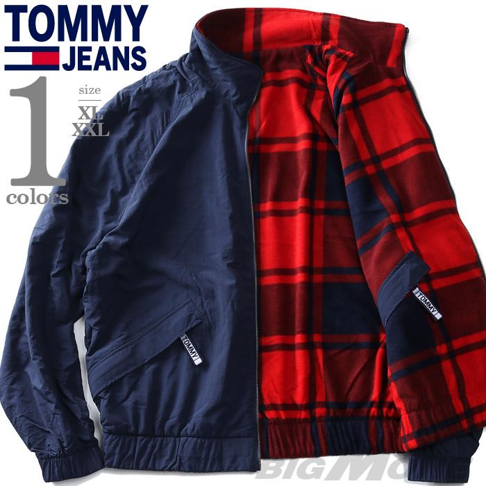 【WEB限定価格】大きいサイズ メンズ TOMMY JEANS トミージーンズ リバーシブル フルジップ ジャケット USA直輸入 dm0dm08425