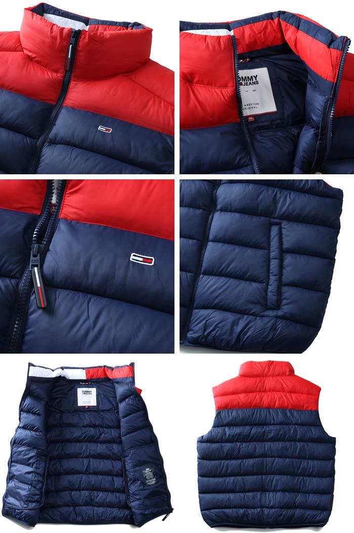 【WEB限定価格】大きいサイズ メンズ TOMMY JEANS トミージーンズ 中綿 切替 ベスト USA直輸入 dm0dm08430