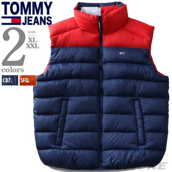 【WEB限定価格】大きいサイズ メンズ TOMMY JEANS トミージーンズ 中綿 切替 ベスト USA直輸入 dm0dm08430