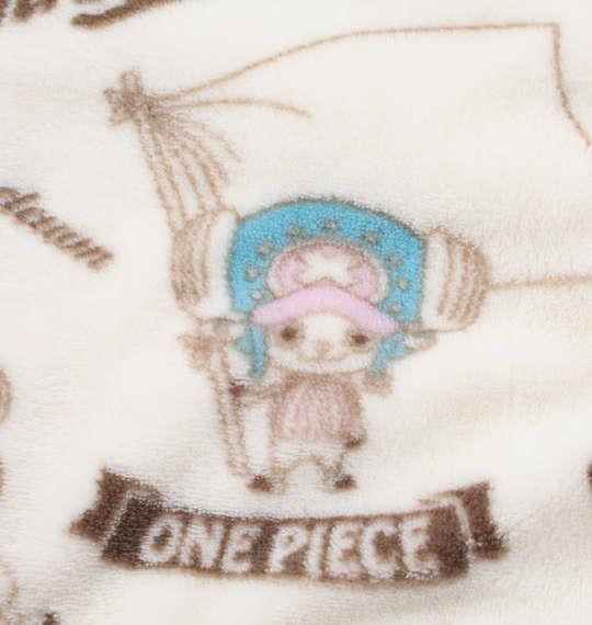 大きいサイズ メンズ ONE PIECE 総柄 ボア 半纏 パーカー オフホワイト 1268-0323-1 3L 5L
