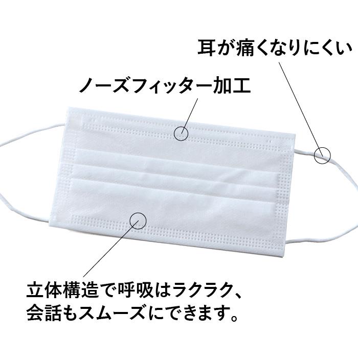個別包装 3層構造 不織布 マスク 50枚入 ふつうサイズ m0052001