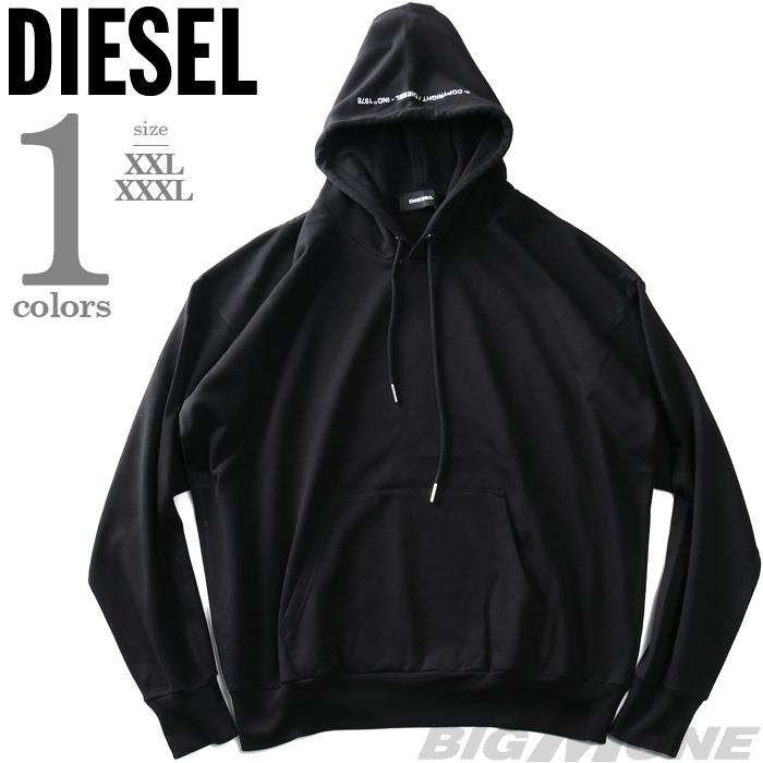 [美品激レア]diesel 黒背面ビックロゴパーカー