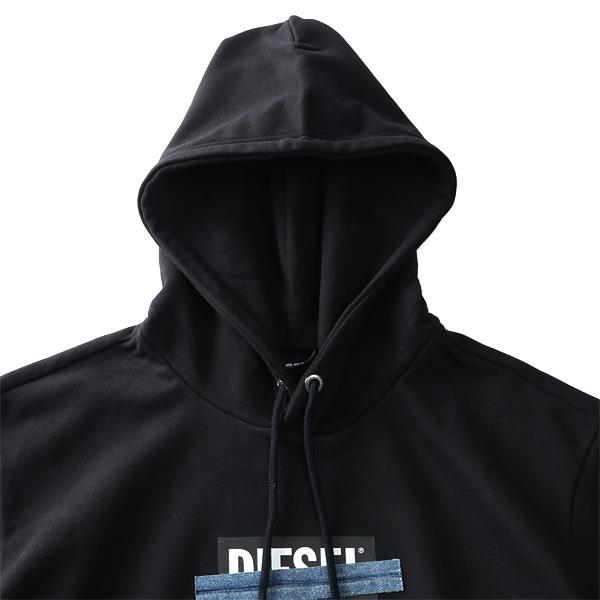 【WEB限定価格】大きいサイズ メンズ DIESEL ディーゼル ロゴ スウェット プルオーバー パーカー S-GIRK-HOOD-N4 直輸入品 a01049-0kasl