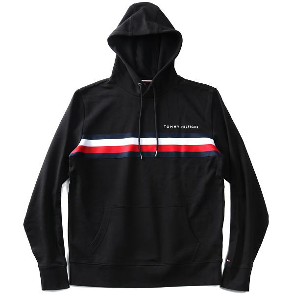 【WEB限定価格】大きいサイズ メンズ TOMMY HILFIGER トミーヒルフィガー ロゴ スウェット プルオーバー パーカー USA直輸入 mw0mw14542