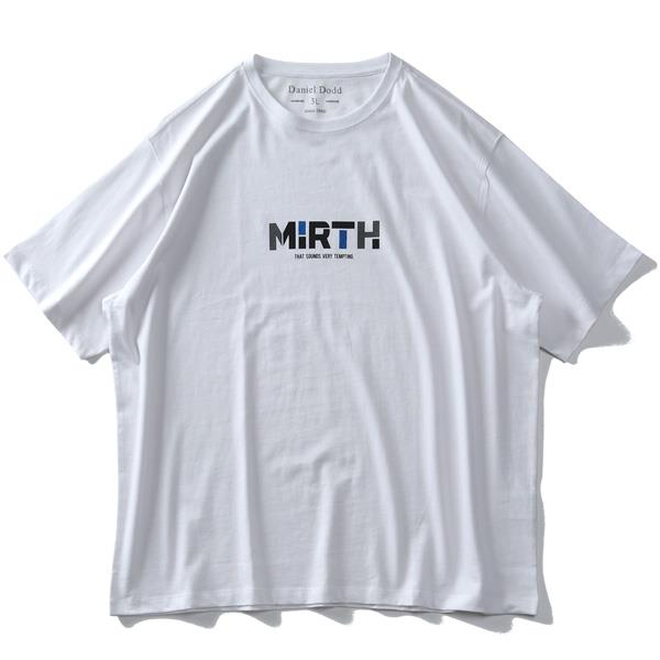 【WEB限定価格】大きいサイズ メンズ DANIEL DODD オーガニックコットン プリント 半袖 Tシャツ MIRTH azt-210223