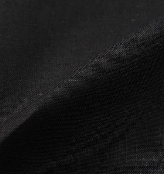 大きいサイズ メンズ OUTDOOR PRODUCTS 綿麻 ロールアップ 長袖 シャツ ブラック 1257-1120-2 3L 4L 5L 6L 8L