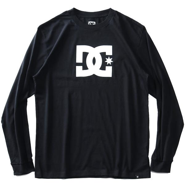 【stbr】大きいサイズ メンズ DC SHOES ディーシーシューズ ロゴ プリント ロング Tシャツ USA直輸入 adyzt04800