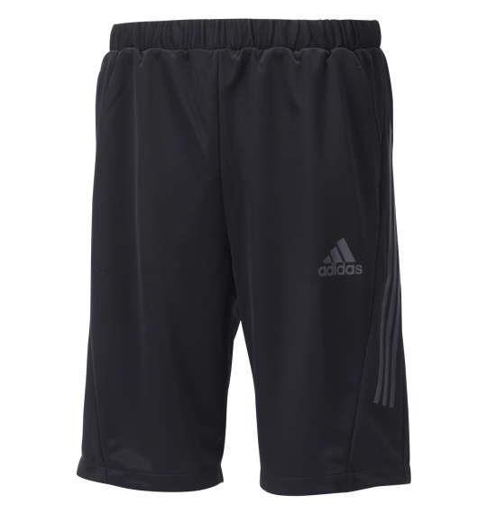 大きいサイズ メンズ adidas ウォームアップ ハーフパンツ ブラック 1276-1102-2 3XO 4XO 5XO 6XO 7XO