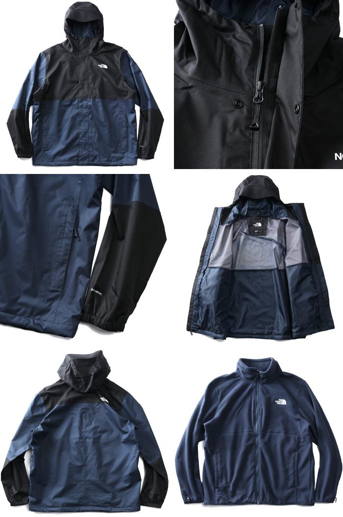 大きいサイズ メンズ THE NORTH FACE ザ ノース フェイス ライナー付 3WAY フーデッド ジャケット RESOLVE TRICLIM USA直輸入 nf0a4m9r