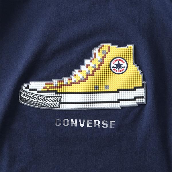 【WEB限定価格】大きいサイズ メンズ CONVERSE コンバース ブロック プリント 半袖 Tシャツ 1260-4105