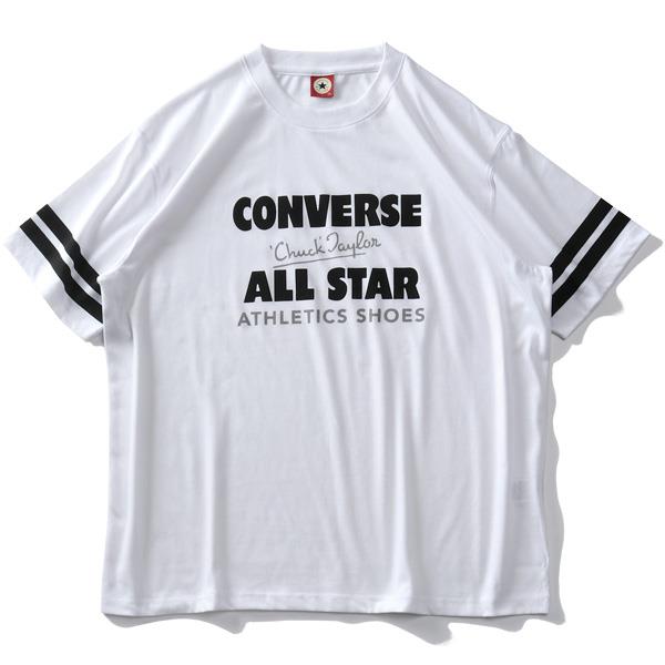 【WEB限定価格】大きいサイズ メンズ CONVERSE コンバース 袖ライン 半袖 Tシャツ 1260-4111