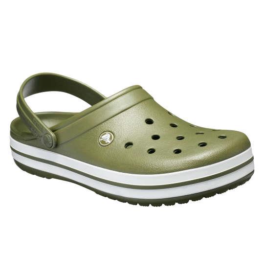 大きいサイズ メンズ crocs サンダル クロックバンド グリーン × ホワイト 1240-1213-4 M11 M12 M13