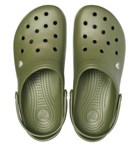 大きいサイズ メンズ crocs サンダル クロックバンド グリーン × ホワイト 1240-1213-4 M11 M12 M13