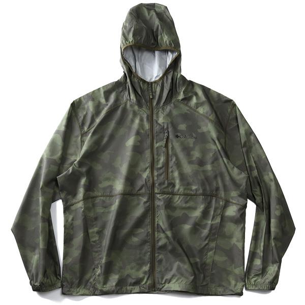 【WEB限定価格】大きいサイズ メンズ Columbia コロンビア 総柄 フーデッド ウィンドブレーカー ブルゾン FLASH FORWARD WINDBREAKER PRINT USA直輸入 1606801